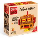 Mini box orange, jaune, rouge 40 briques - Bioblo
