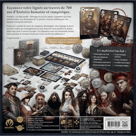 Vampire La Mascarade : Héritage - Jeux de société - Don't Panic Games