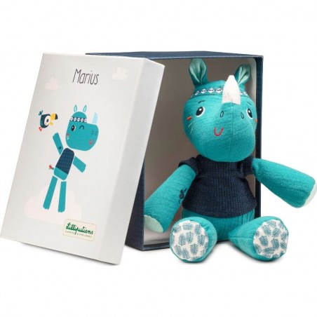 Peluche câline coton bio Marius - Lilliputiens