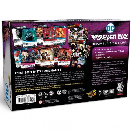 Forever Evil - Dc Comics - Jeu de Cartes Deck BuildingEsprit Jeu - Don't Panic Games