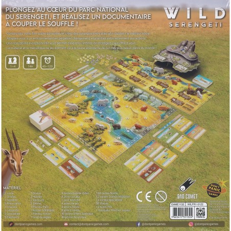 Wild: Serengeti - 404 Editions - Jeux de société - Don't Panic Games
