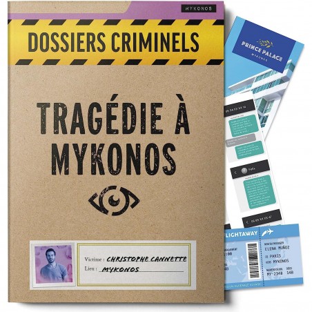 Dossiers Criminels - Tragédie à Mykonos - Jeux de société - Platonia Games