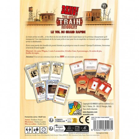 Bang! - The Great Train Robbery - Da Vinci - Jeux de société - Dv Giochi