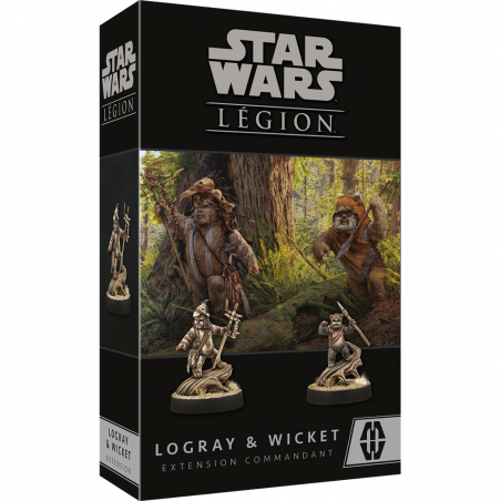 Star Wars : Légion - Logray & Wicket - Extension Commandant - Jeux de Figurines - Atomic Mass Games