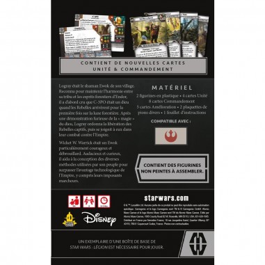 Star Wars : Légion - Logray & Wicket - Extension Commandant - Jeux de Figurines - Atomic Mass Games
