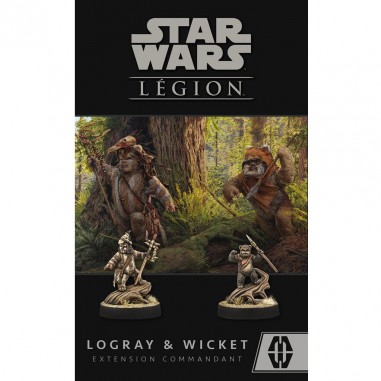 Star Wars : Légion - Logray & Wicket - Extension Commandant - Jeux de Figurines - Atomic Mass Games