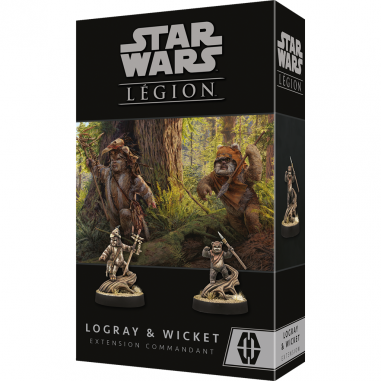 Star Wars : Légion - Logray & Wicket - Extension Commandant - Jeux de Figurines - Atomic Mass Games