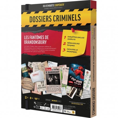 Dossiers criminels : Les fantômes de Brandonsbury - Jeux de société - Platonia Games
