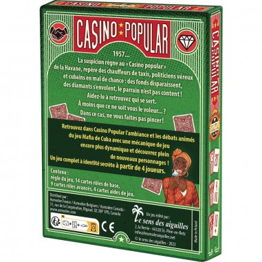 Mafia De Cuba : Casino Popular - Jeux de société - Le Sens Des Aiguilles