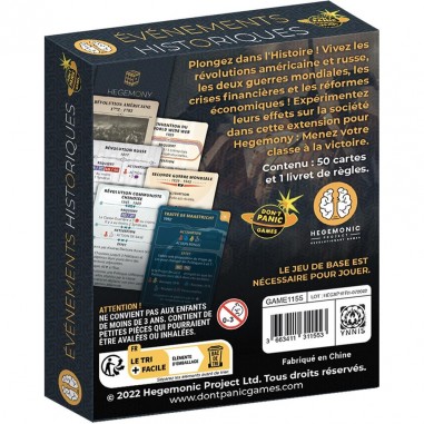 Hegemony - Evènements Historiques - Jeux de société - Don't Panic Games