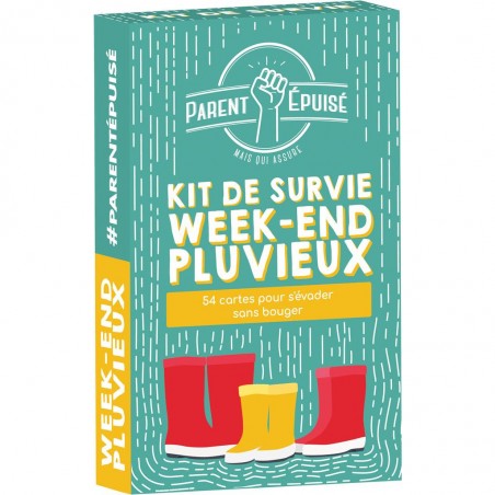 Parent Epuisé : Kit de Survie Week-End pluvieux - Parent épuisé