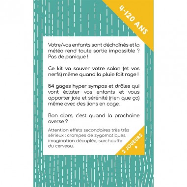 Parent Epuisé : Kit de Survie Week-End pluvieux - Parent épuisé