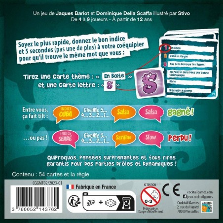 Give me Five - Jeux de société - Cocktail Games