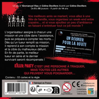 Killer Party - Jeu de société - Cocktail Games