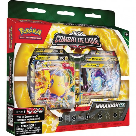 Pokemon Deck Combat Ligue : Miraidon et Regieleki Ex - Pokémon
