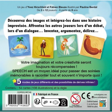 Speech - Jeu de société - Cocktail Games