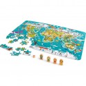Puzzle et jeu 2 en 1 "Tour du Monde" - Hape Toys