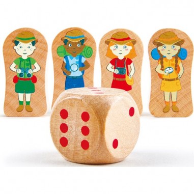 2 en 1 Puzzle et jeu Tour du Monde - Hape