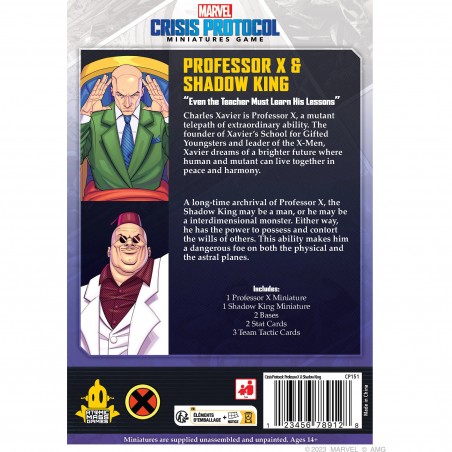 Marvel Crisis Protocol: Professor X & Shadow King - Jeux de figurines - Atomic Mass Games