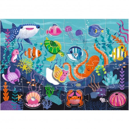 Puzzle géant Tactilo mer - Djeco