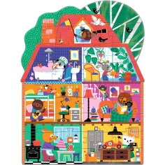 Puzzle géant La maison p'tits copains - 36 pièces - Djeco 2