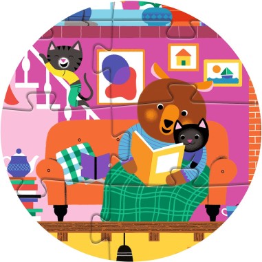 Puzzle géant La maison p'tits copains - 36 pièces - Djeco