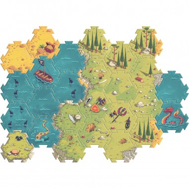 Puzzle Géant - Champ de Bataille Figurine Arty Toys Djeco - 30 pièces