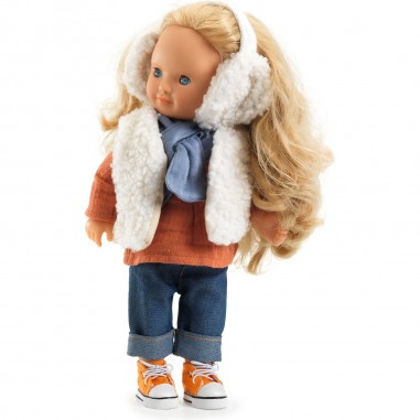 Echarpe, Cache oreille, Veste Moumoute - Poupée Pomea