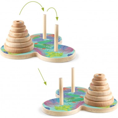 Tour d'Hanoï - Jeu de logique solo - Sologic - Djeco