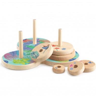 Tour d'Hanoï - Jeu de logique solo - Sologic - Djeco