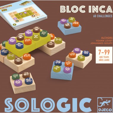 Bloc Inca - Jeu de logique solo - Sologic - Djeco