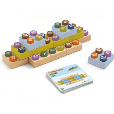 Bloc Inca - Jeu de logique solo - Sologic - Djeco