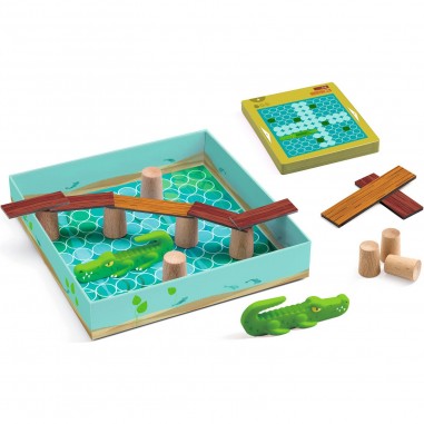 Croco Bridge - Jeu de logique solo - Sologic - Djeco