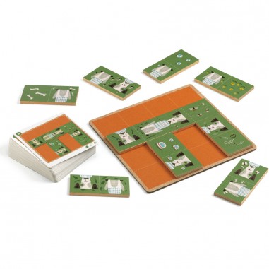 Dogmino - Jeu de logique solo - Sologic - Djeco