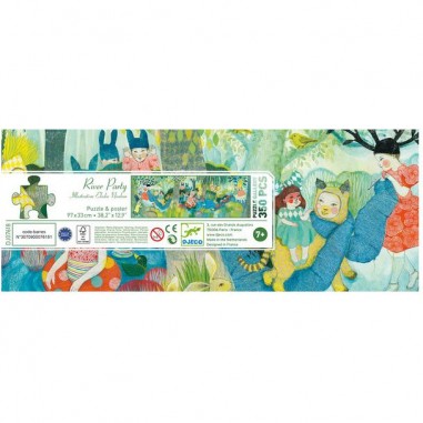 Puzzle Gallery 350 pcs River Party - Un jeu - Djeco