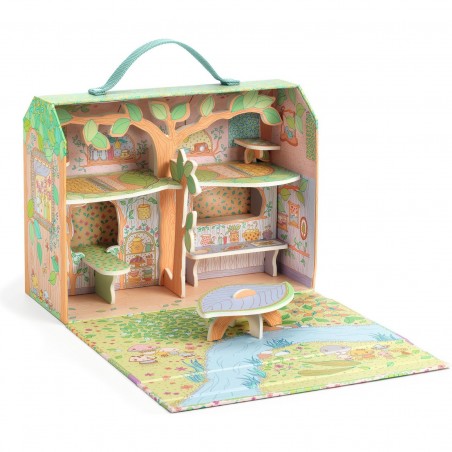 Maison des bois de Sylvia & fox - Figurine Tinyly - Djeco