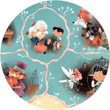 Puzzle histoire Pinocchio - 54 pcs - Story Puzzle - Djeco