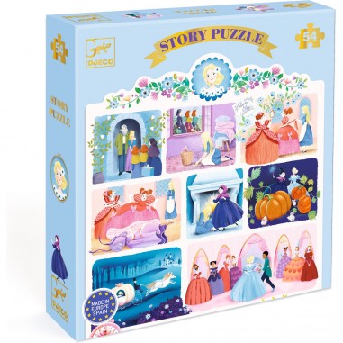 Puzzle histoire Cendrillon - 54 pcs - Story Puzzle - Djeco