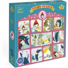 Puzzle histoire Le Petit Chaperon rouge - 35 pcs - Story Puzzle - Djeco 2