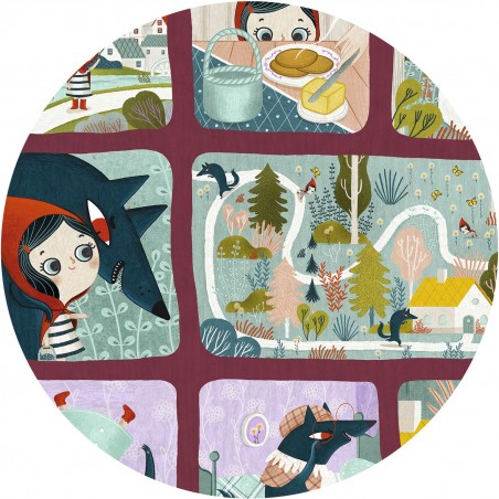Puzzle histoire Le Petit Chaperon rouge - 35 pcs - Story Puzzle - Djeco