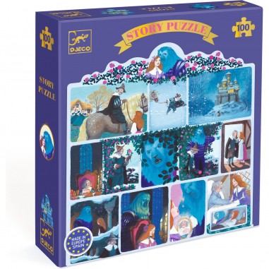 Puzzle histoire La Belle et la Bête -100 pcs - Story Puzzle - Djeco