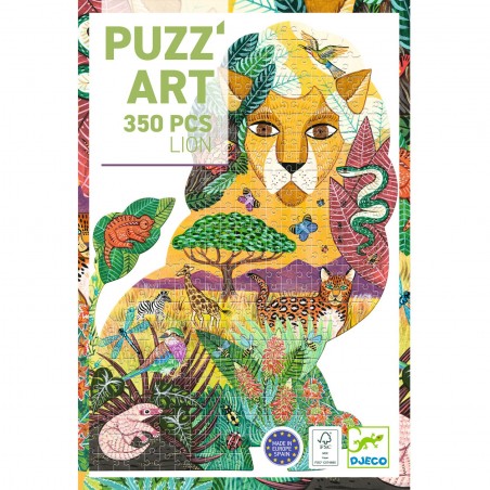 Puzzle Lion - 350 pièces - Puzz'Art - Djeco