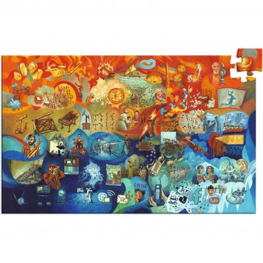 Puzzle observation Les inventions + livret - 350 pièces - Djeco
