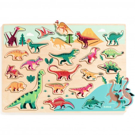 Puzzlo Dino - Puzzle bébé Puzzlos - Djeco