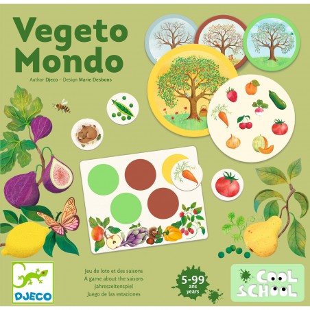 Vegeto Mondo - Jeu Fruits et Légumes de saison - Cool School - Djeco