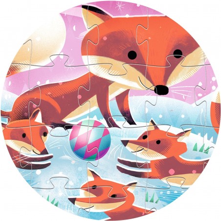 Puzzle silhouette Ginger, petit renard - 24 pièces - Djeco