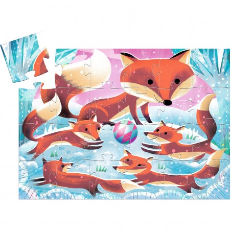 Puzzle silhouette Ginger, petit renard - 24 pièces - Djeco