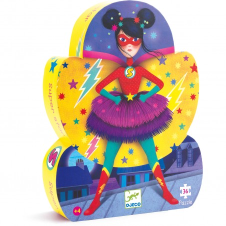 Puzzle Silhouette - Super Star - 36 pcs - Djeco