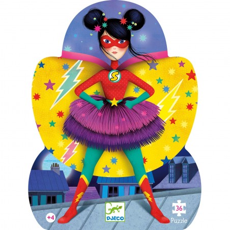 Puzzle Silhouette - Super Star - 36 pcs - Djeco