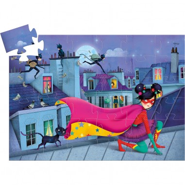 Puzzle Silhouette - Super Star - 36 pcs - Djeco